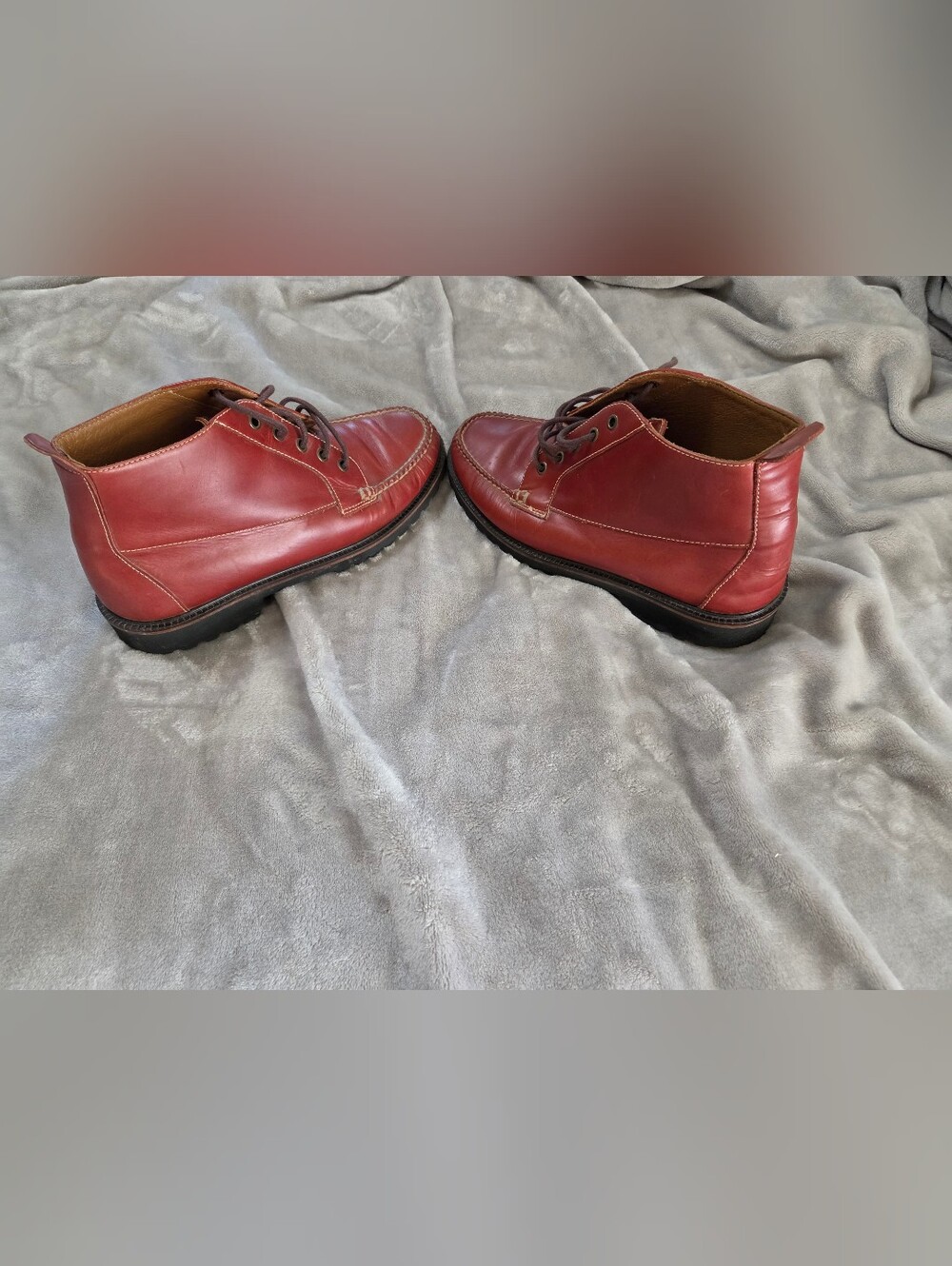 Vintage Orvis Mock-toe Leather Chukka Boots. Made In Brazil - Picture 9 of 13